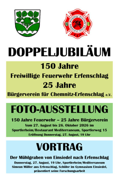 150 Jahre FFW Erfenschlag & 25 Jahre Bürgerverein Erfenschlag