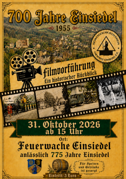 Filmvorführung 700 Jahre Einsiedel